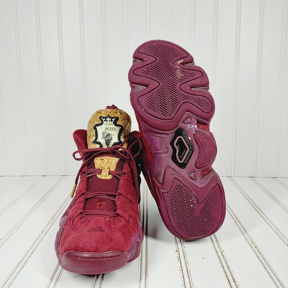 Adidas Crazy 8 Kobe Vino Pack Burgundy Red High Toe Athleisure Sneakers F463 - Picture 6 of 9